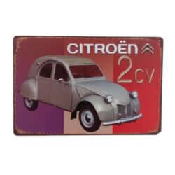 targa metallica pubblicitaria citroen