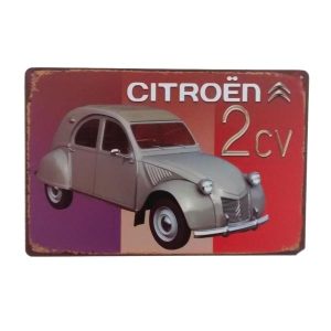 targa metallica pubblicitaria citroen