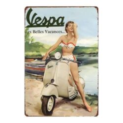 piastra metallo vespa