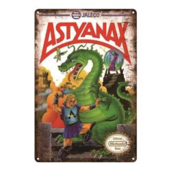 astianatte placca metallica vintage