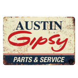 vintage metal plate austin gipsy 1