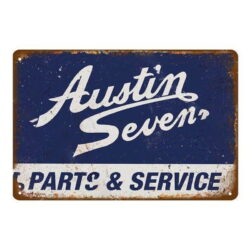 placca metallo vintage austin seven