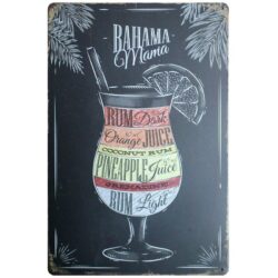 piastra metallica vintage bahama mama