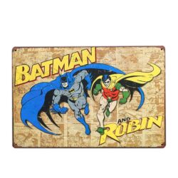 placca metallo vintage batman