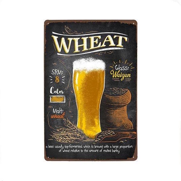 placca metallo birra vintage frumento placca metallo birra vintage frumento