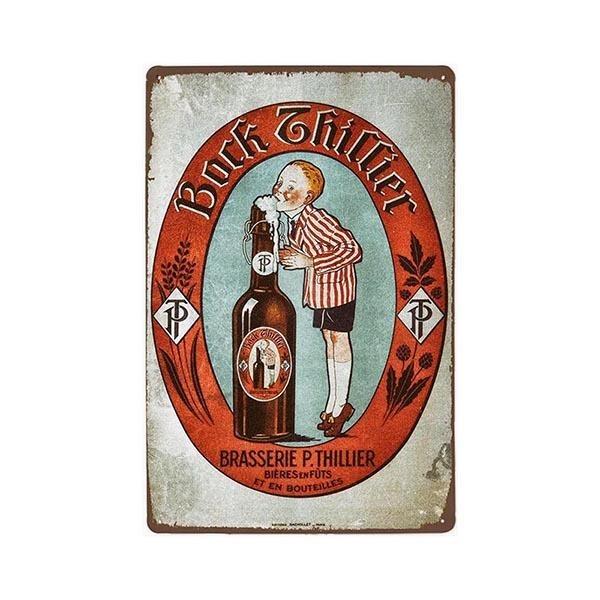 placca metallo vintage block thillier placca metallo vintage block thillier