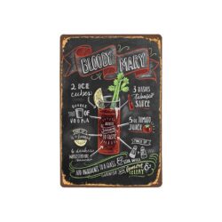 placca metallica vintage bloody mary 1