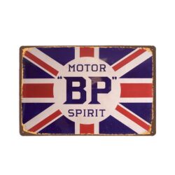 placca metallo vintage bp spirit