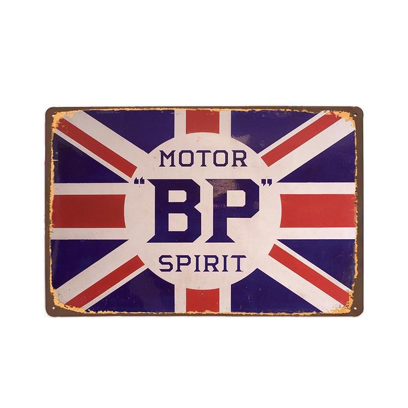 placca metallo vintage bp spirit placca metallo vintage bp spirit