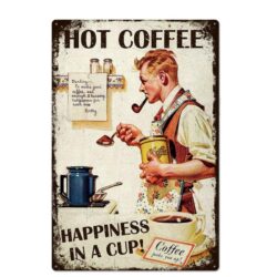 piastra metallica vintage caffe caldo