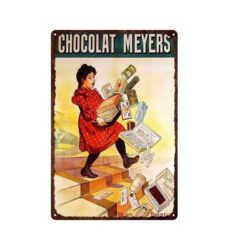 placca metallo vintage chocolate meyers