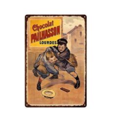 piastra metallo pailhasson cioccolato vintage