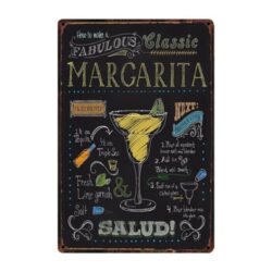 piastra metallo vintage classica margarita