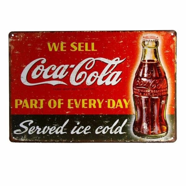 piastra metallo vintage coca cola piastra metallo vintage coca cola