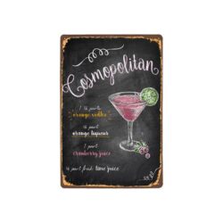 placca metallo vintage br cosmopolita