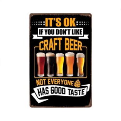 piastra metallo birra artigianale vintage