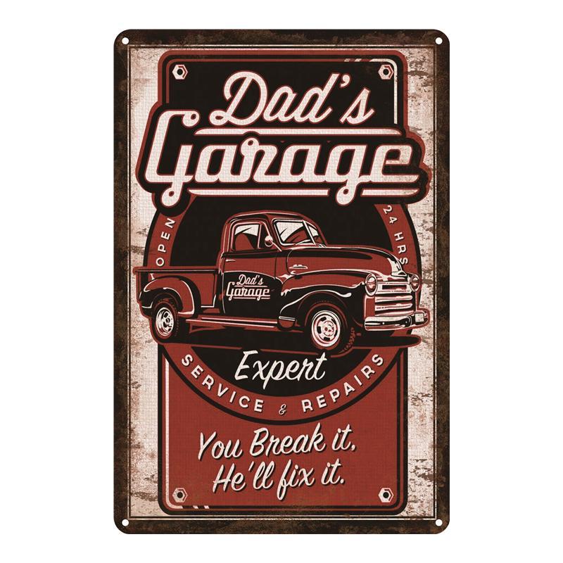 vintage dads garage metal plate 1 vintage dads garage metal plate 1