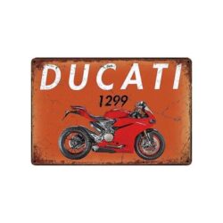 targa metallo vintage ducati