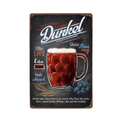 placca metallo dunkel vintage