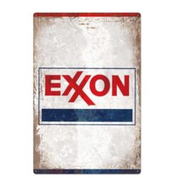 placca metallo vintage exxon