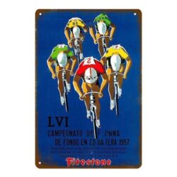 placca metallo vintage firestone