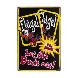 placca metallo vintage flugel