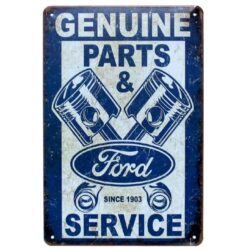 piastra metallo ford vintage