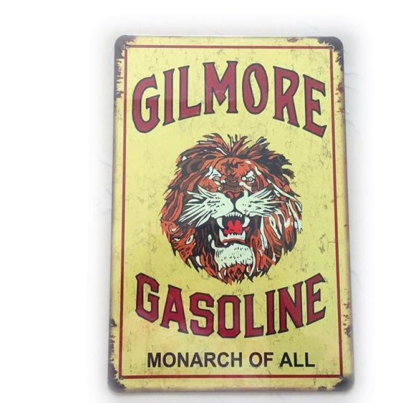 piastra metallica benzina vintage gilmore piastra metallica benzina vintage gilmore