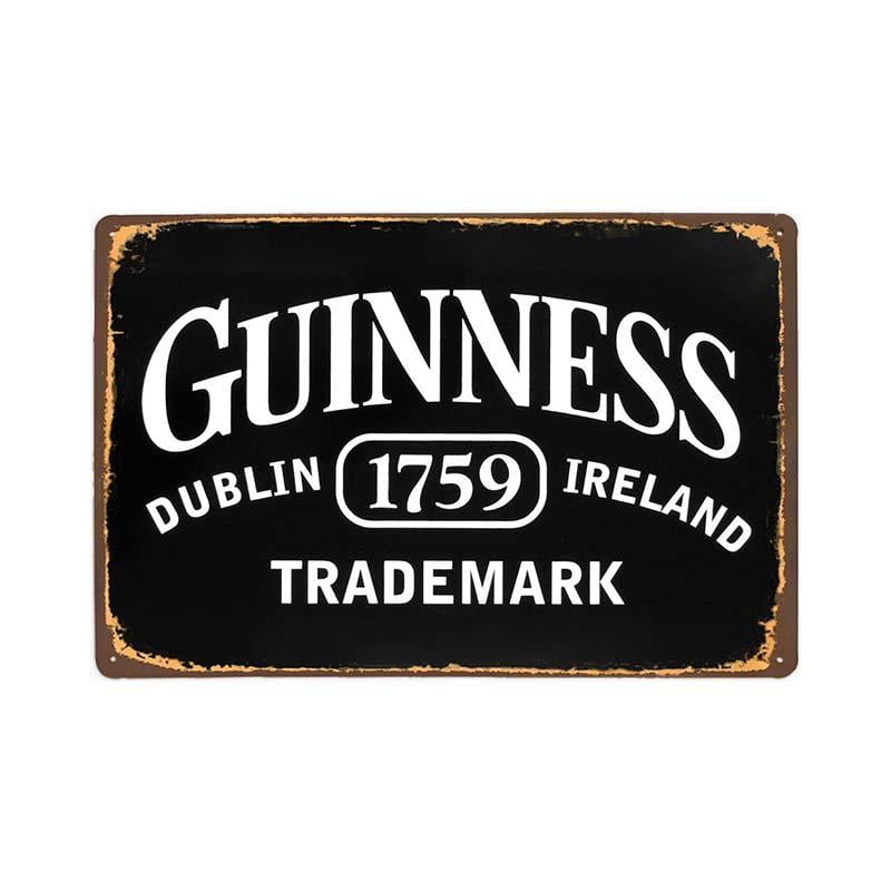 placca metallo vintage guinness 1759 placca metallo vintage guinness 1759