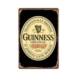 placca metallo vintage guinness originale