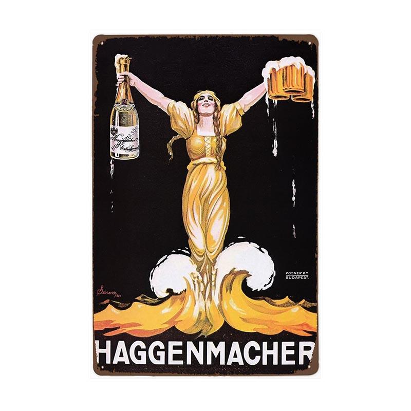 vintage metal plate haggenmacher 1 vintage metal plate haggenmacher 1