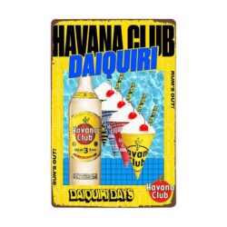 placca metallo vintage havana club daiquiri