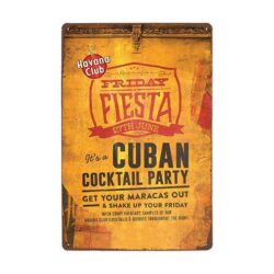 placca metallo vintage havana club fiesta