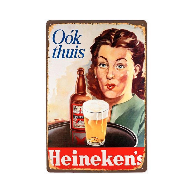 placca metallo vintage heineken donna placca metallo vintage heineken donna