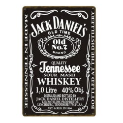 placca metallo vintage jack daniels