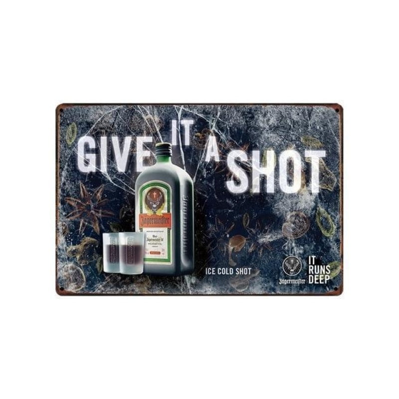 placca metallo jager vintage placca metallo jager vintage