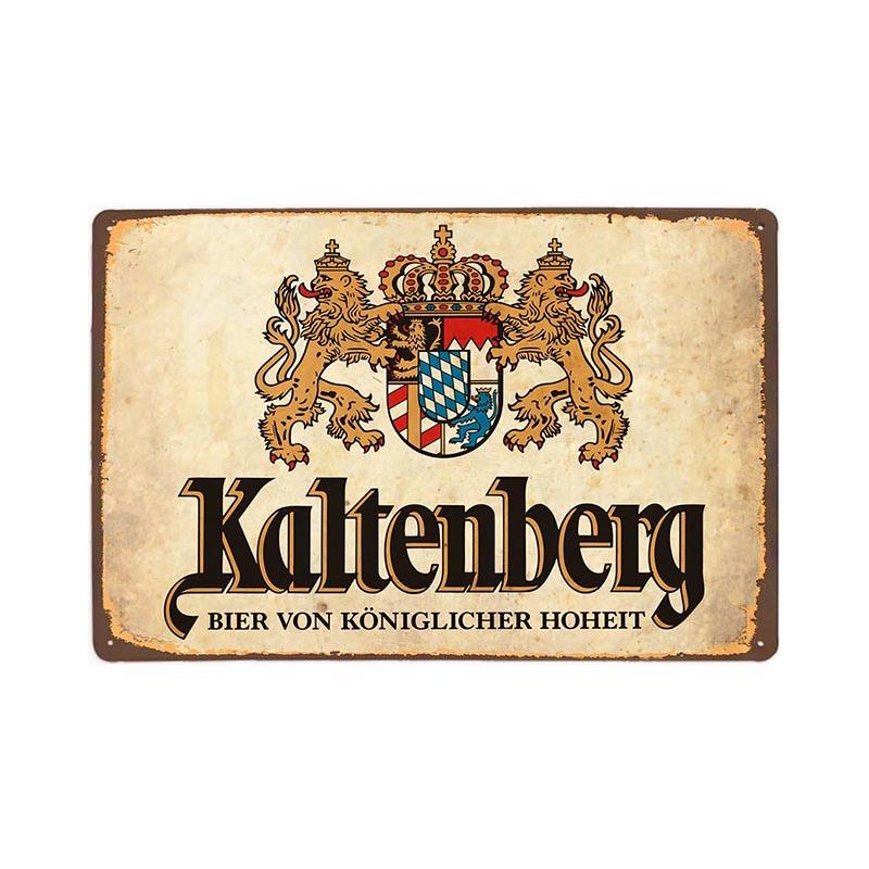 placca metallica vintage kaltenberg placca metallica vintage kaltenberg