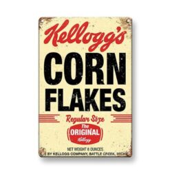piastra metallica kelloggs vintage