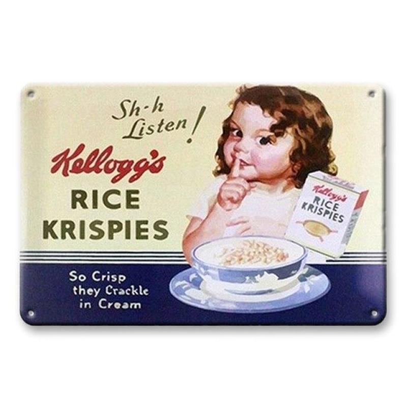 piastra metallica vintage kelloggs riso krispies piastra metallica vintage kelloggs riso krispies