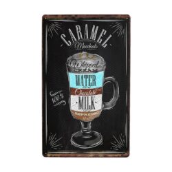 placca metallo vintage macchiato