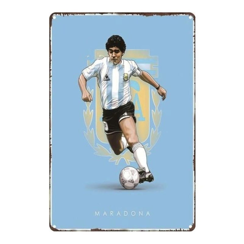 placca metallo vintage maradona placca metallo vintage maradona