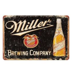 placca metallo vintage miller
