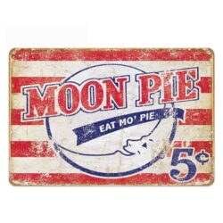 piastra metallo torta di luna vintage