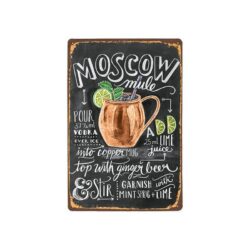 vintage metal plate moscow mule 1