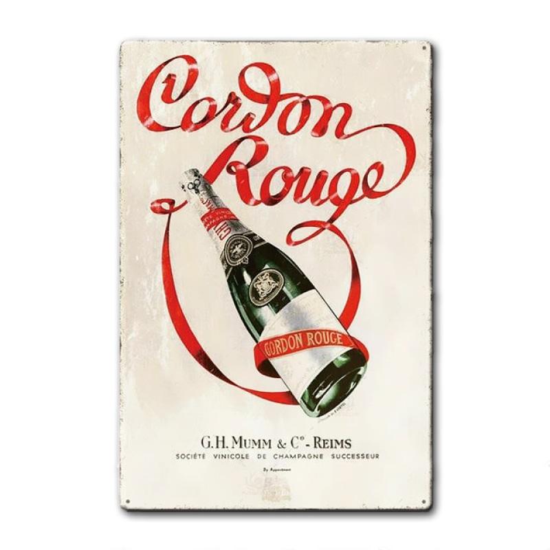 placca metallo vintage mumm rosso gordon placca metallo vintage mumm rosso gordon