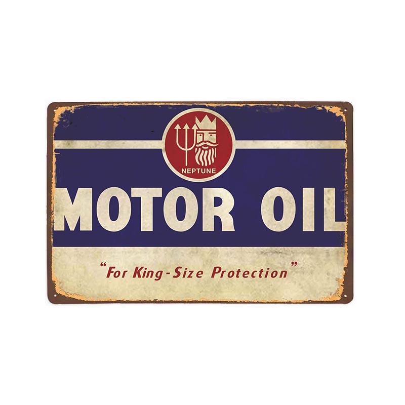 olio motore nettuno placca metallica vintage olio motore nettuno placca metallica vintage