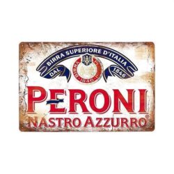 placca metallo peroni vintage
