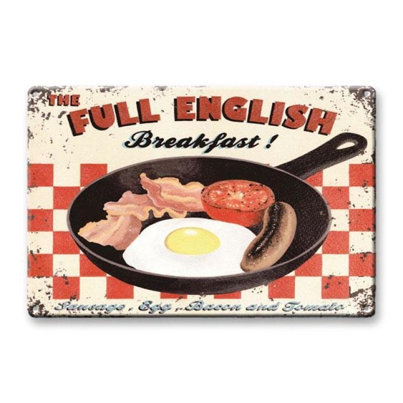 colazione inglese con piastra metallica vintage colazione inglese con piastra metallica vintage