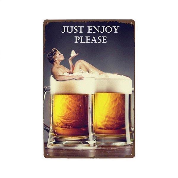 piastra metallo birra pin up vintage piastra metallo birra pin up vintage