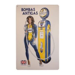 placca metallo vintage pin up essenza